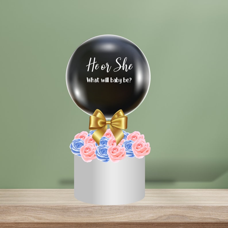 Gender Reveal Balloon Pregnancy Announcement Balloon Pop Etsy