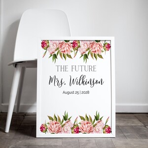 Personalized Bridal Shower Backdrop, Future Mrs. Wedding Banner, Custom ...