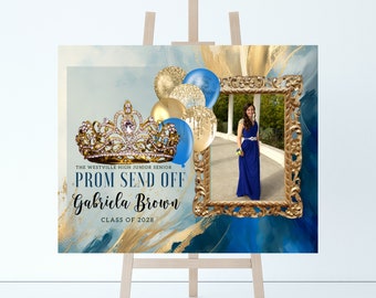 Prom Send Off Party Welcome Sign, Prom Printable Signs, Prom Night Event Tapestry, Prom Party Banner, Instant Download, #PPBG