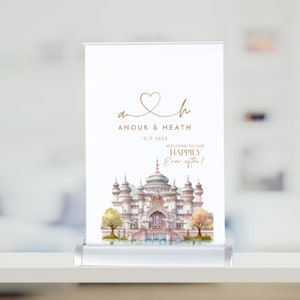 Fairytale Castle Wedding Printable Welcome Retractable Sign, Princess Wedding Welcome Sign Banner, Happily Ever After Table Top Banners