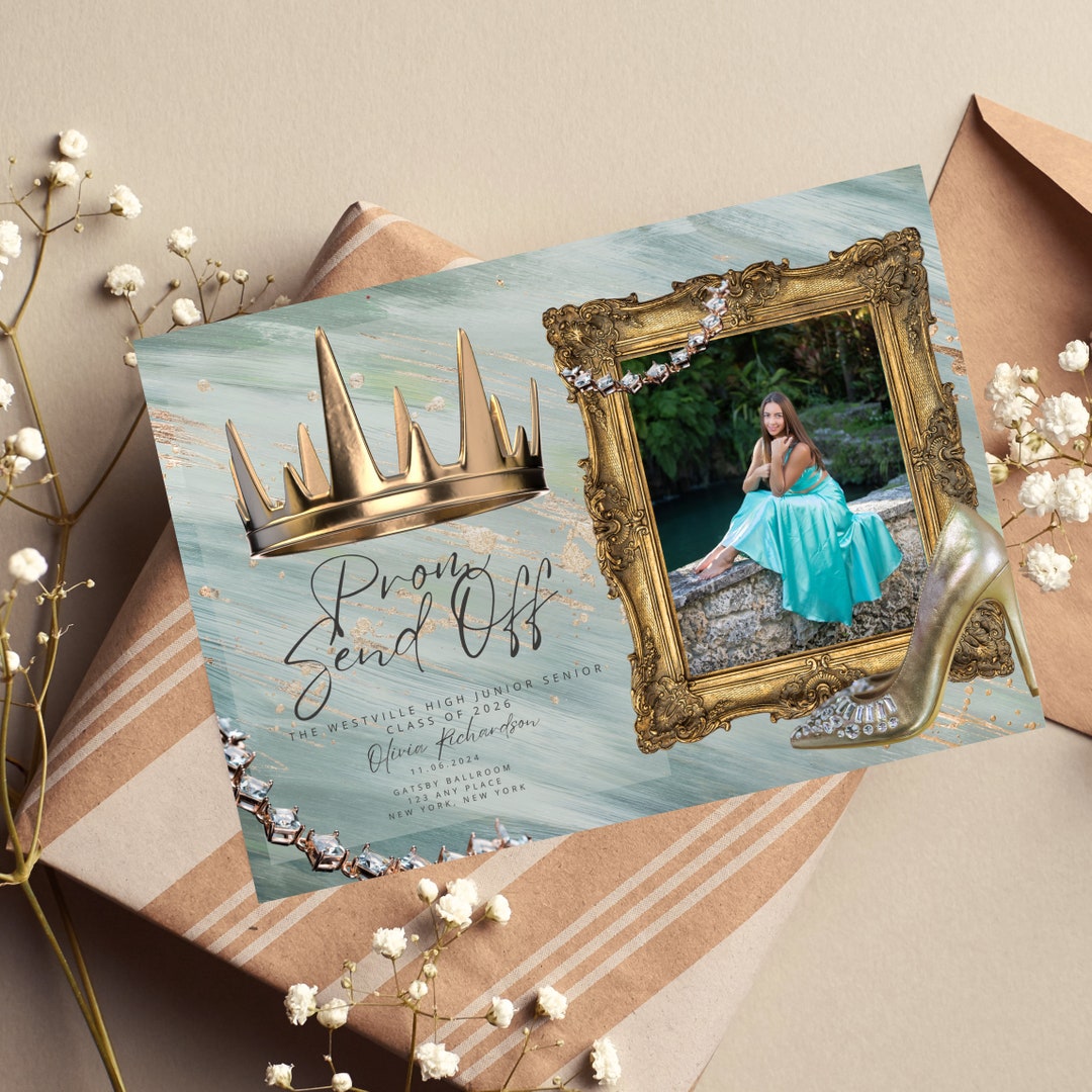 Prom Printable Prom Send off Party Invitation, Prom Printable Invitation, Prom Night ...