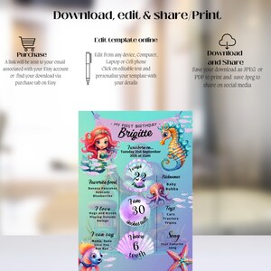 Mermaid & Lilac Reversible Milestone Cards