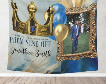 Prom Send Off Party Welcome Sign, Prom Printable Signs, Prom Night Event Tapestry, Prom Party Banner, Print and Digital, #PPBG