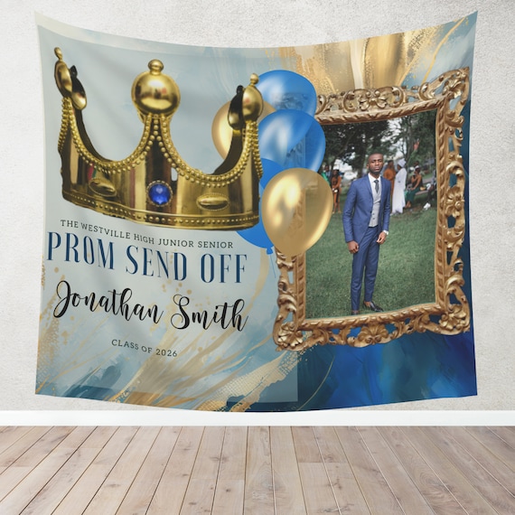 Prom Send Off Party Welcome Sign, Prom Printable Signs, Prom Night Event Tapestry, Prom Party Banner, Print and Digital, #PPBG