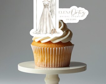 bridal shower cupcake wedding dress Sparkly Bridal dress cupcake cake