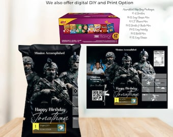 Video Game Birthday Chip Bag, Gamer, Gamer Party Favor Template, Custom Chip Bags, Printable Gaming Label, Print and Digital, #GWT