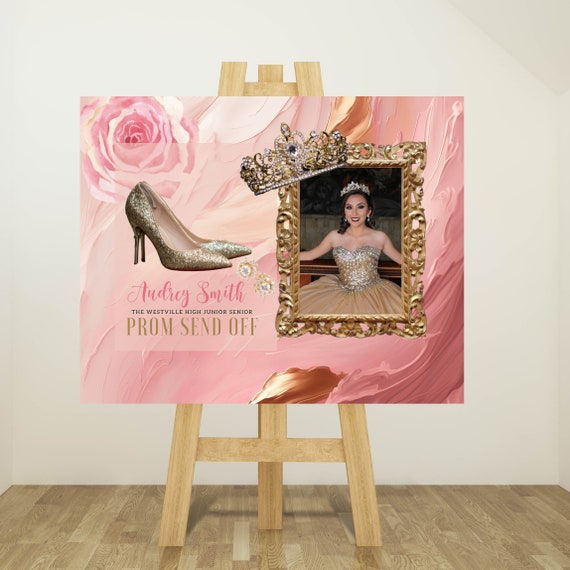 Prom Send Off Party Welcome Sign, Prom Printable Signs, Prom Night Event Tapestry, Prom Party Banner, Instant Download, #PPTG
