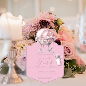 Glitter 3D Nesting Party Einladung für Mama-to-Be | Benutzerdefinierte Babyparty Alternative einladen | Handgefertigtes gemütliches Baby-Prep-personalisiertes Andenken