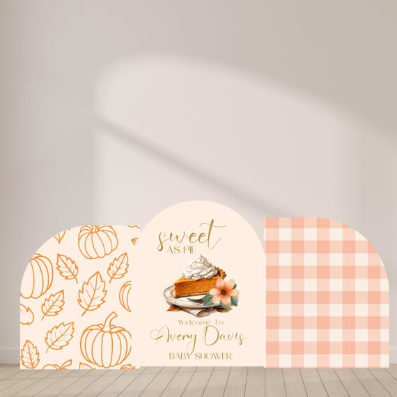 Sweet as Pie Baby Shower Welcome Sign | Fall Theme Arch Sign, Half Arch Baby Shower Decor | Custom Autumn Baby Shower Signage