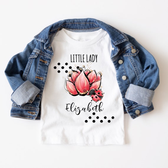 Ladybug Little Lady Birthday Shirt, Lady bug Birthday Personalized Shirts, Our Little Bug Custom T Shirt, Print and Download, LDYB
