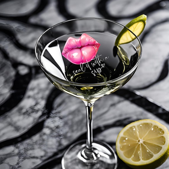 Custom Lip Drink Topper | Personalized Party Cup Decorations | Unique Drink Garnish for Birthdays, Weddings & Events