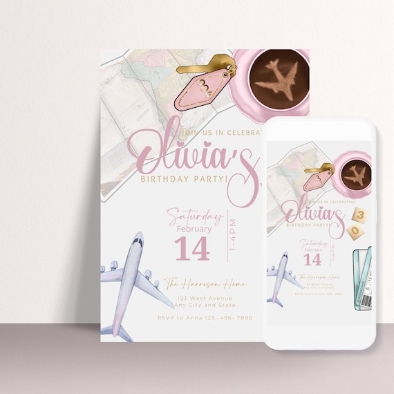 Birthday Weekend Vacation Invitation & Printable Itinerary for a Memorable Getaway! Perfect Girls' Weekend or Birthday Travel Plan