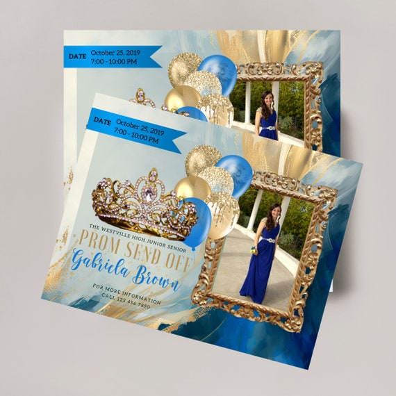 Prom Invitation Flyer, Prom Event Flyers, Prom Invitation, Event Poster, Prom Party Invite, Prom Celebration, Print and Digital, #PPBG