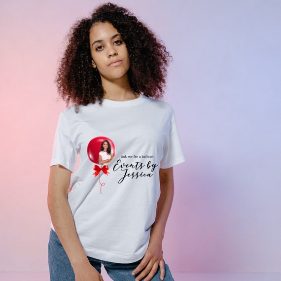 Balloon Artist Tshirt, Balloon Business Photo Shirt, Personalized