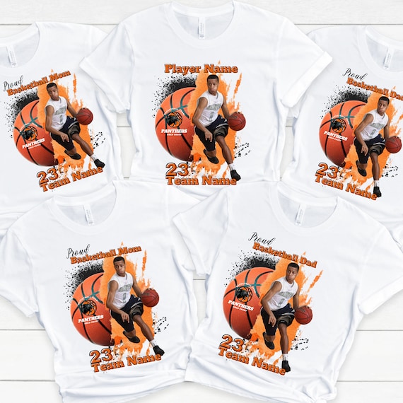 Custom Basketball Player Shirt, Custom Basketball Design, Custom Basketball Parents Shirt, Customizable Team Colors, Logo, Mascot Sweatshirt