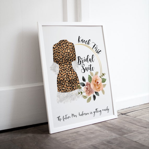 Bridal Suite Knock First Wedding Sign, The Bride is Getting Ready Banner, Brides Dressing Room Signs, Instant Download, #WBS