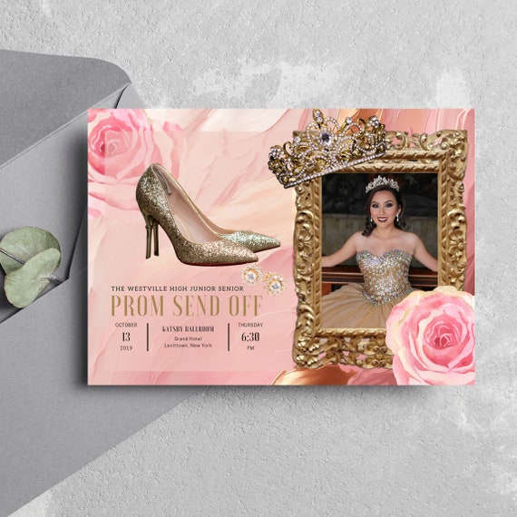 Prom Send Off Party Invitation, Prom Printable Invitation, Prom Night Event Template, Prom Party Invite, Instant Download, #PPPG