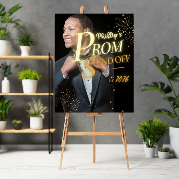 Prom Send Off Party Welcome Sign, Prom Printable Signs, Prom Night Event Tapestry, Prom Party Banner, Print and Digital, #PPG
