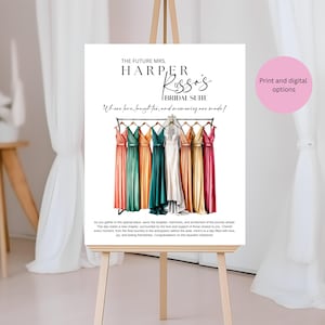 Bridal Suite Welcome Sign, Custom Wedding Suite Decor, Bride Bridesmaid Maid of Honor Dressing Room Sign, Emerald Gold Orange Pink Sign