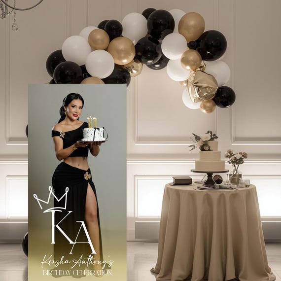 Custom Welcome Photo Sign - Personalized Welcome Sign with Picture - Modern Photo Welcome Board for Wedding, Birthday, Baby Shower & Events
