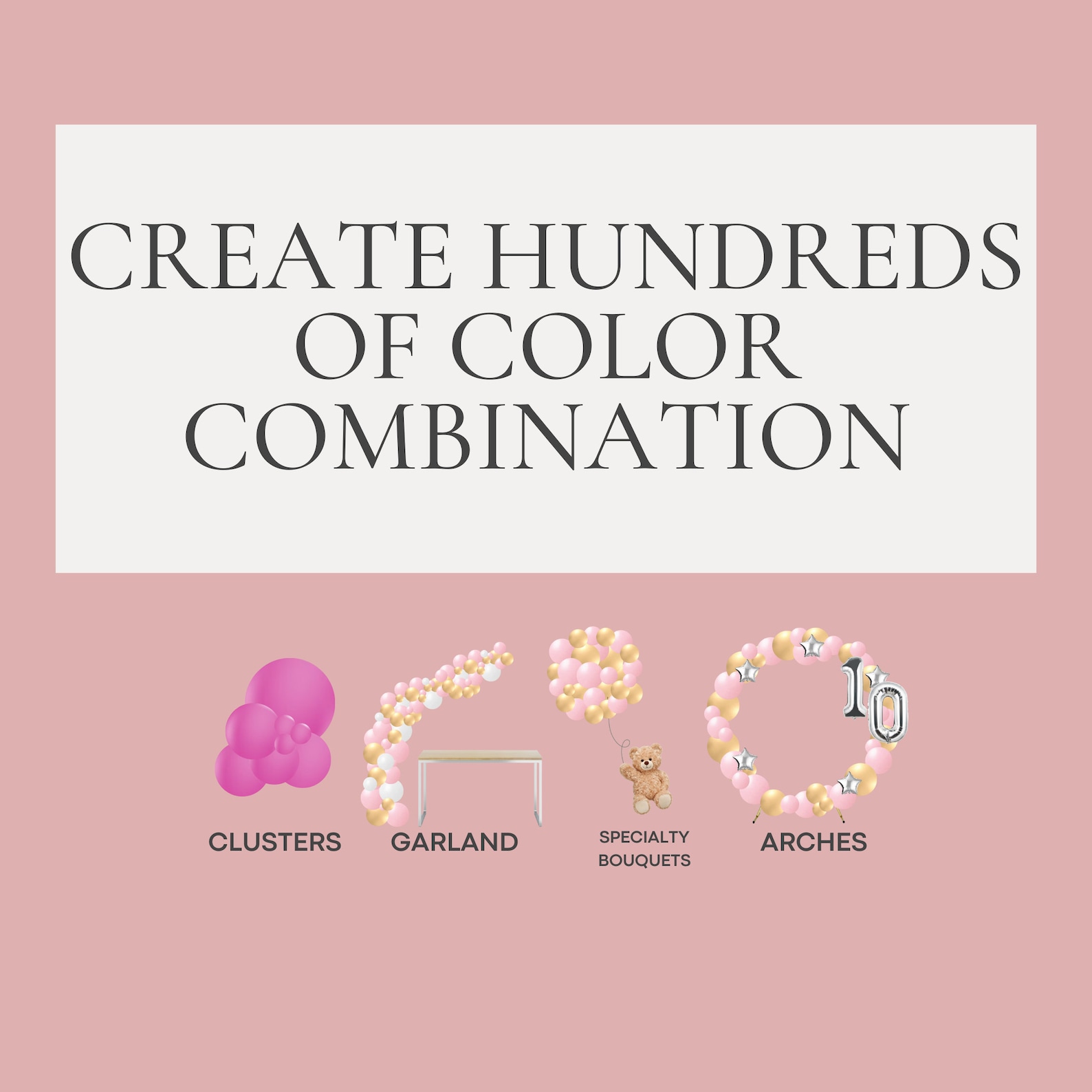 Balloon Color Guide Mockup , Balloon Artist Color Chart,