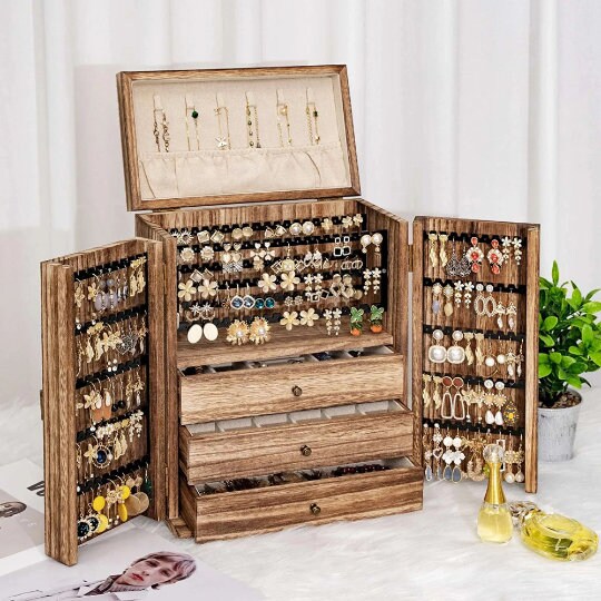 Jewelry box earring holder discount