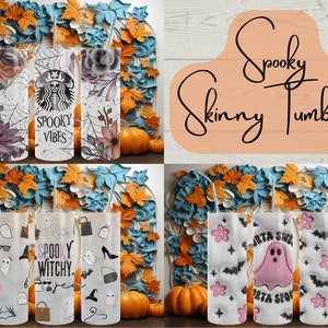 Cute Halloween Cups, Pastel Halloween Tumblers, Fall Coffee Cup, Gifts for Halloween Lovers, Pink Ghost Tumbler, Purple Halloween Cups