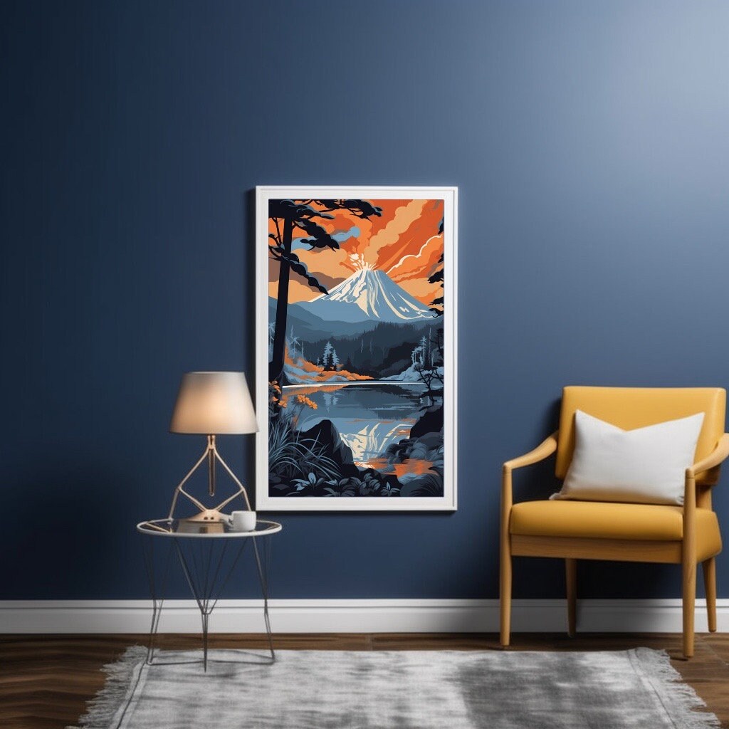 Printable Volcano National Park Poster, Hawaii Travel Poster, Hawaii