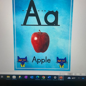 Pete the cat alphabet