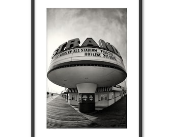 Vintage Ocean City NJ Photography | Black and White Strand Wall Art, Jersey Shore Gift