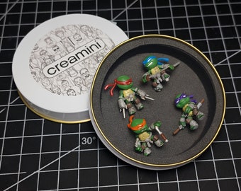 Ninja Turtles 1:64 Scale Handpainted Figure Set