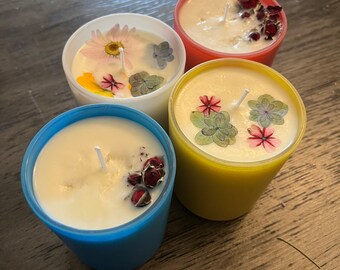 Organic Soy Candle - Honey and Vanilla Scented