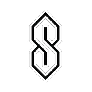 Cool S Sticker, Retro 1990s Smartphone Laptop Decal Decoration S Shape Nostalgic Accessory y2k Aesthetic Nostalgia 90s Gift Stocking Filler