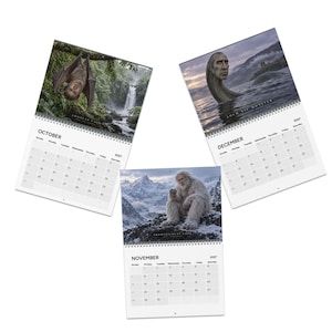 Nicolas Cage Cryptid Calendar, Funny Bigfoot, Mothman, Nessie 2027 Wall Calendar, Absurd Gag Gift, Yankee Swap, Humorous White Elephant Gift image 8