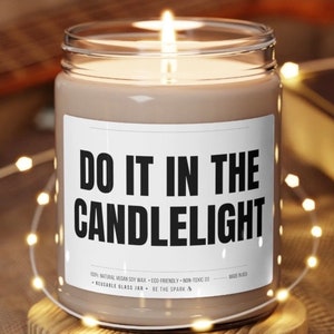 Do It In The Candlelight Candle, Spicy Romantic Naughty Couple Bedroom Decoration Valentine Day Boyfriend Gift Scented Bedside Sex Candle