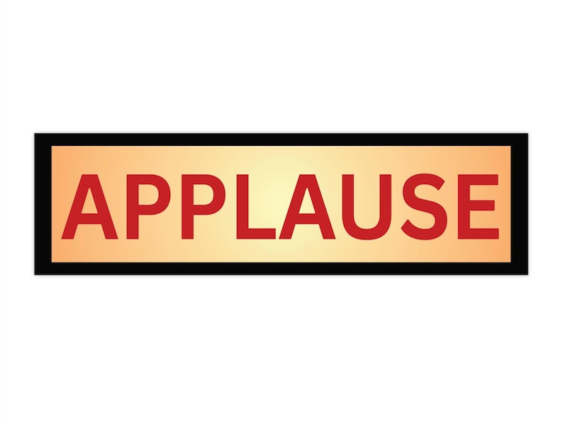 Applause Bumper Sticker, Funny Ironic Car Sticker, Joke Gift for DJ ...