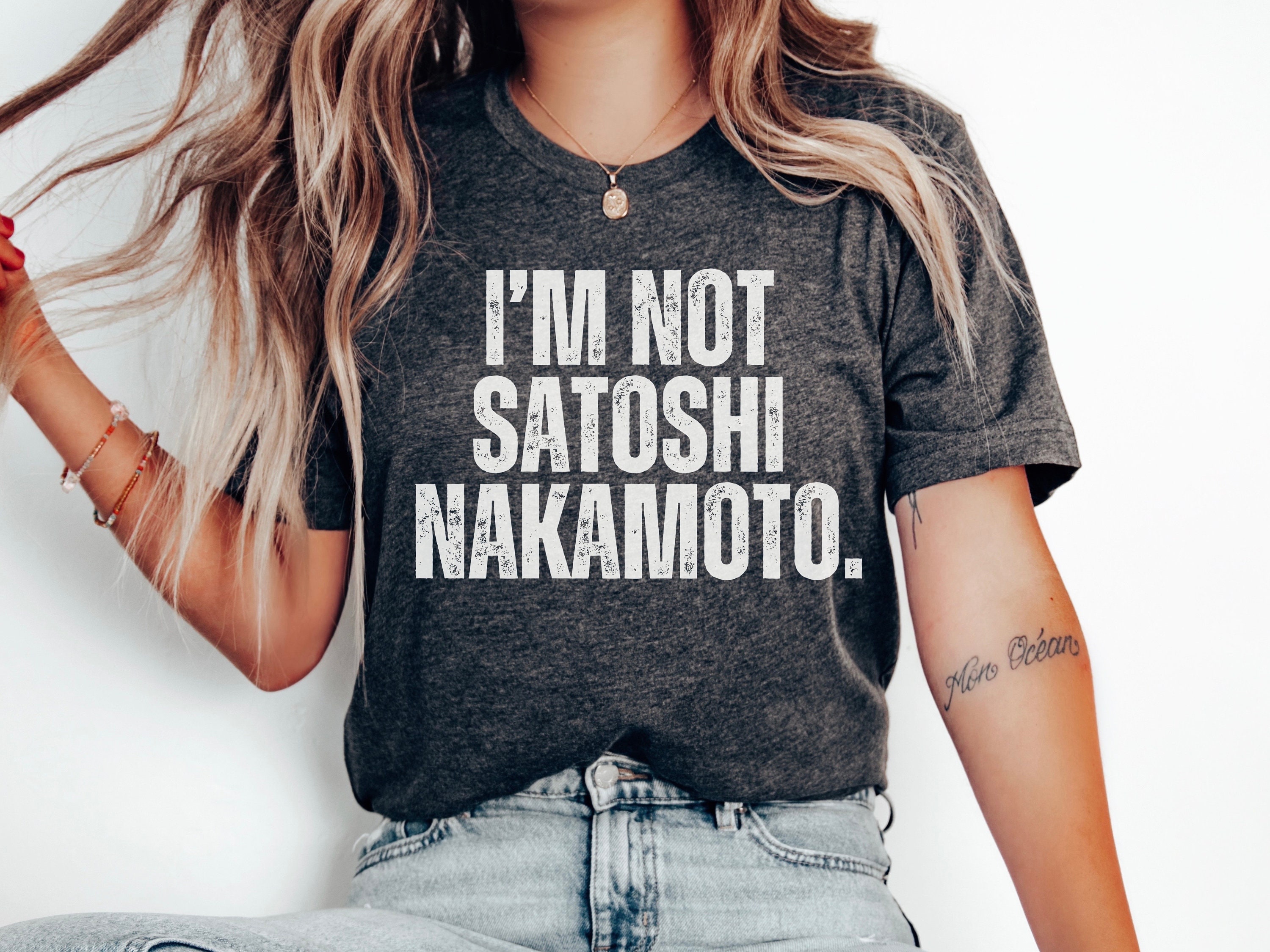 SatOshi Tシャツ アイボリー Satoshi Nakamoto