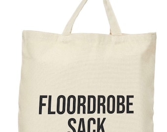 Floordrobe Sack, Semi Dirty Clothing Organizer Gift for Messy Teen College Dorm Room Floor Decor Teenager Bedroom Storage Tote Bag Organiser