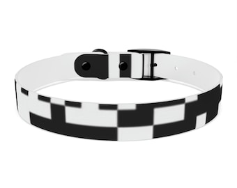 QR Code Choker Collar, Rave Costume, Rave Accessories, Techwear Collar, Cyber Neck Collar, Metal Buckle Necklace, Sub Jewelry, Belt Choker