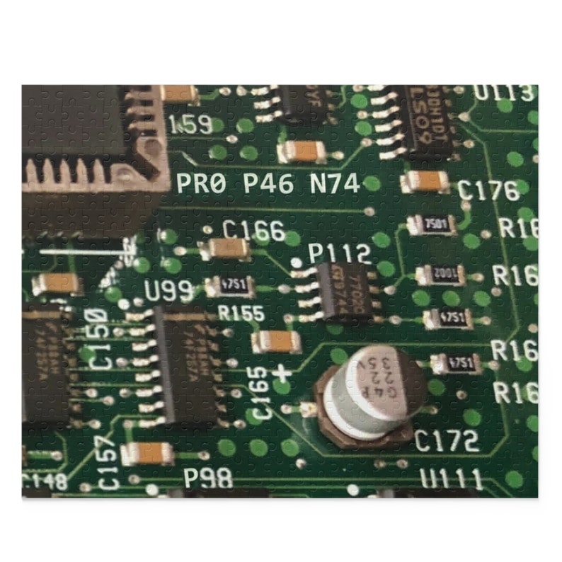 PCB Jigsaw Puzzle, Motherboard Technology Game for Nerd Electrical ...