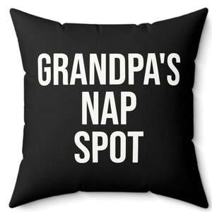 Almohada para la siesta del abuelo, regalo divertido para el cumpleaños del abuelo, cojín divertido, decoración peculiar para sofá, idea de regalo de Navidad para el abuelo, cumpleaños