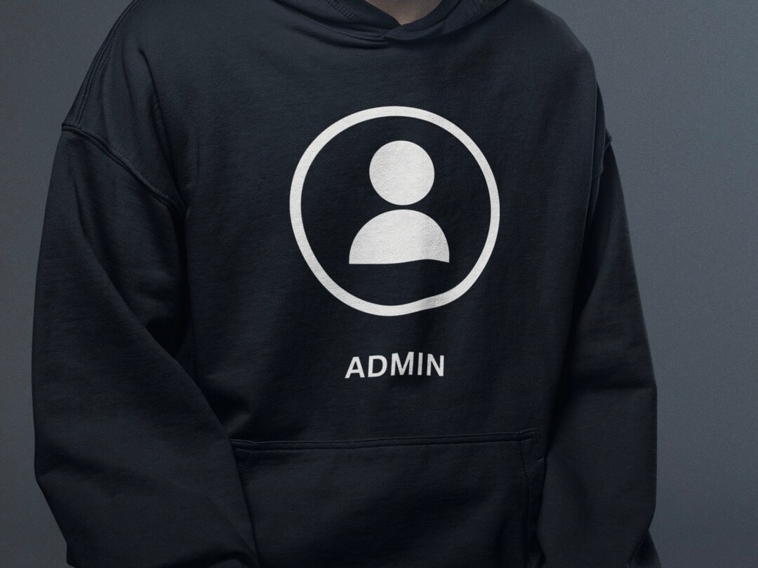 Admin Black Hoodie, Admin Black Hooded Sweat Shirt, Boss Hoodie ...