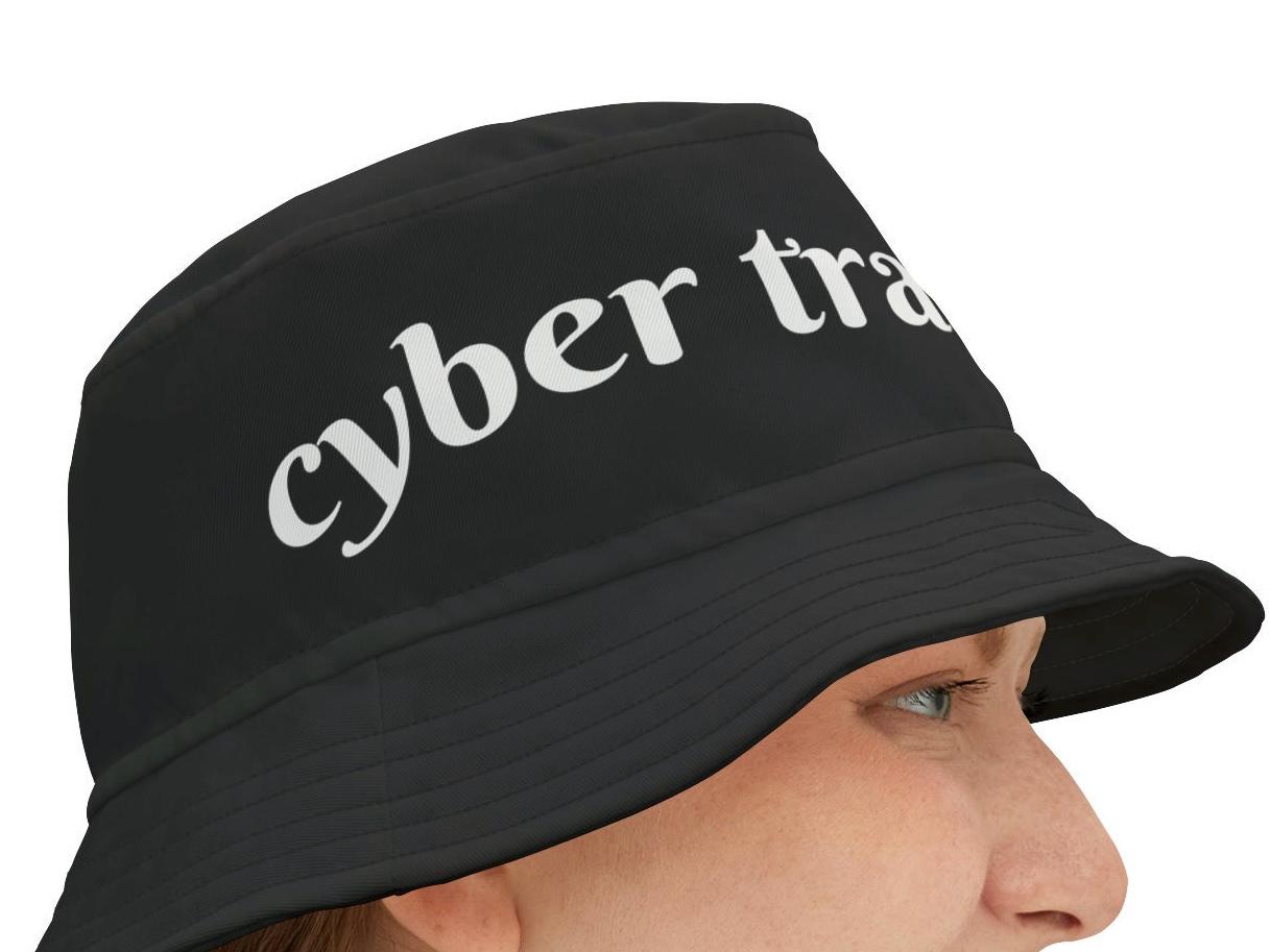 Cyber Trash Bucket Hat, Cybercore Webcore Trashcore Old Web