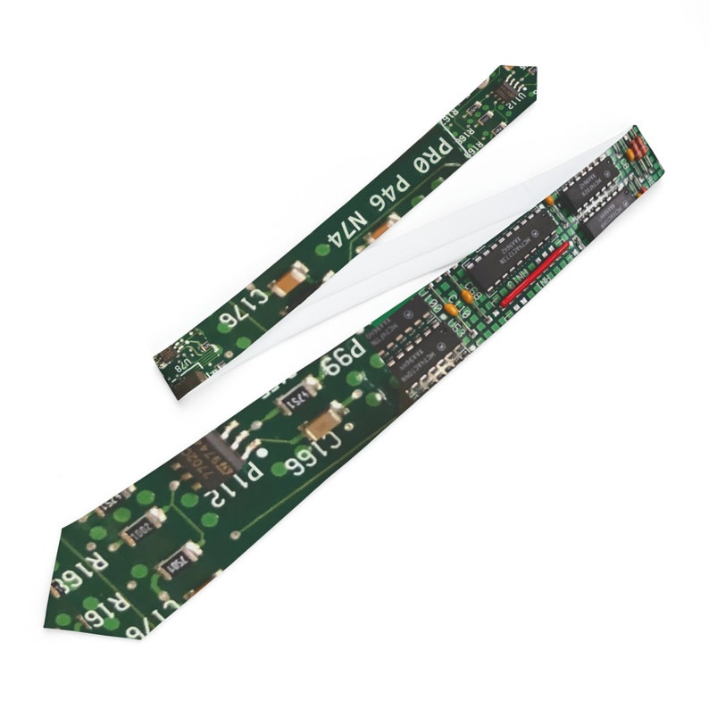 PCB Necktie, Green Circuit Tie, Printed Circuit Board Necktie, Circuit ...