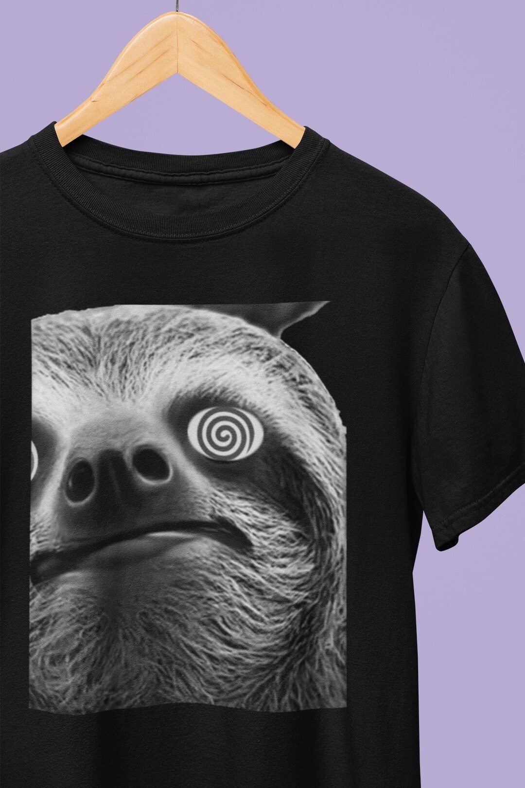 Trippy Sloth T Shirt, Indie Sleaze Style T-shirt to Rock or Rave In ...