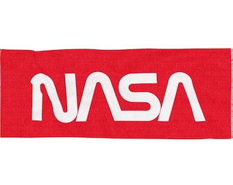 Red NASA Pashmina Trippy Abstract Psychedelic Boho Raver Scarf Festival Shawl Wrap Unique Rave Clothing Accessory Women Men EDM Space Trance