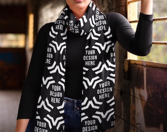 Personalized Pashmina, Rave Accessory Women Men Burning Man Clothing, Custom Raver Scarf, Festival Shawl Rave Set Matching Aesthetic Costume