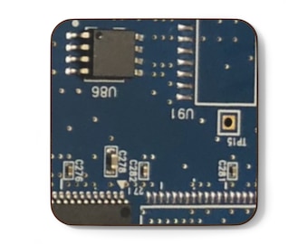 Placa de circuito impresso, porta-copos, placa-mãe geek, PCB, decoração gamer, hacker, engenheiro, TI, tecnologia da computação, estudante, professor, presente, techie, meia de presente