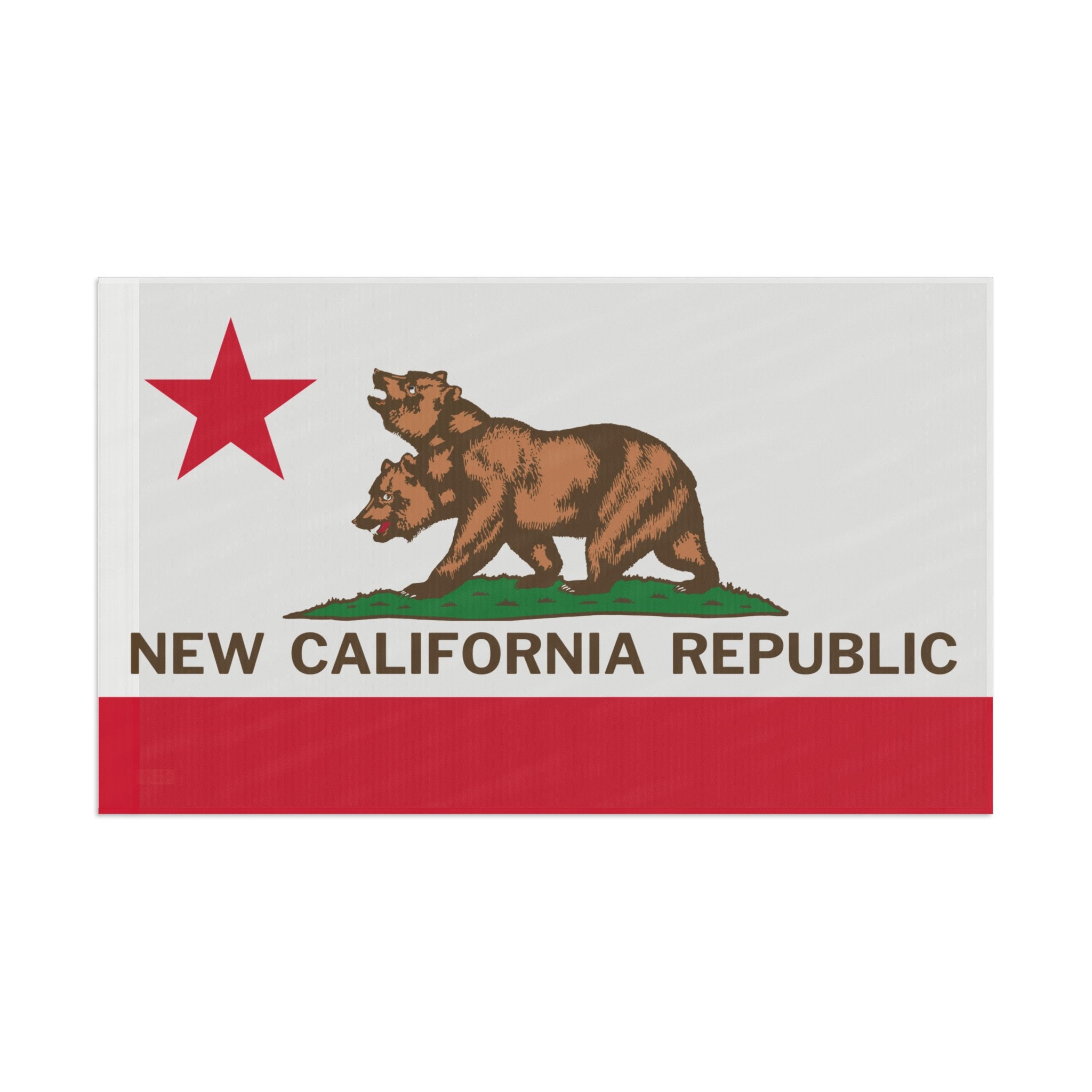 新カリフォルニア共和国旗、NCR旗バナータペストリーキャンバス写真