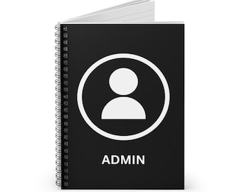 Admin Notebook, IT Computer Administrator Journal Programmer PC Hacker Tech Office Employee Gift Geeky Administration Logbook Manager Binder